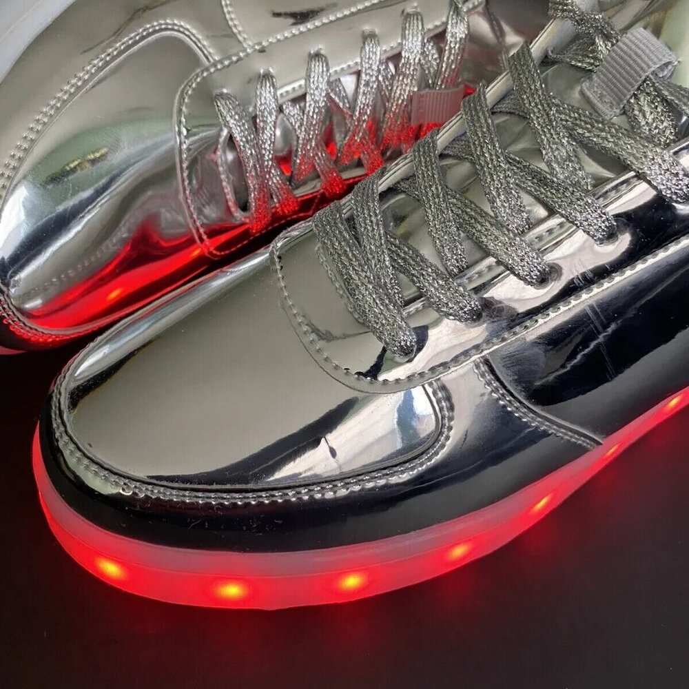 FOREVER LED Light Lace Up Luminous Shoes Sportswear Sneaker USB Rechargeable 6.5
